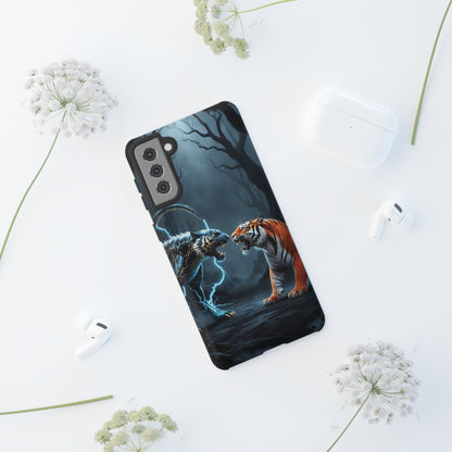 Phone Case - Lion vs Alien Tough Case