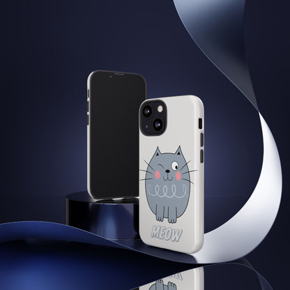 Phone Case - Tough Cat Meow Design