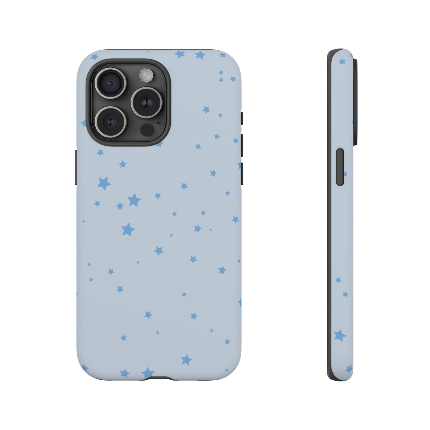 Phone Case - Blue Star in Light Blue Background Design