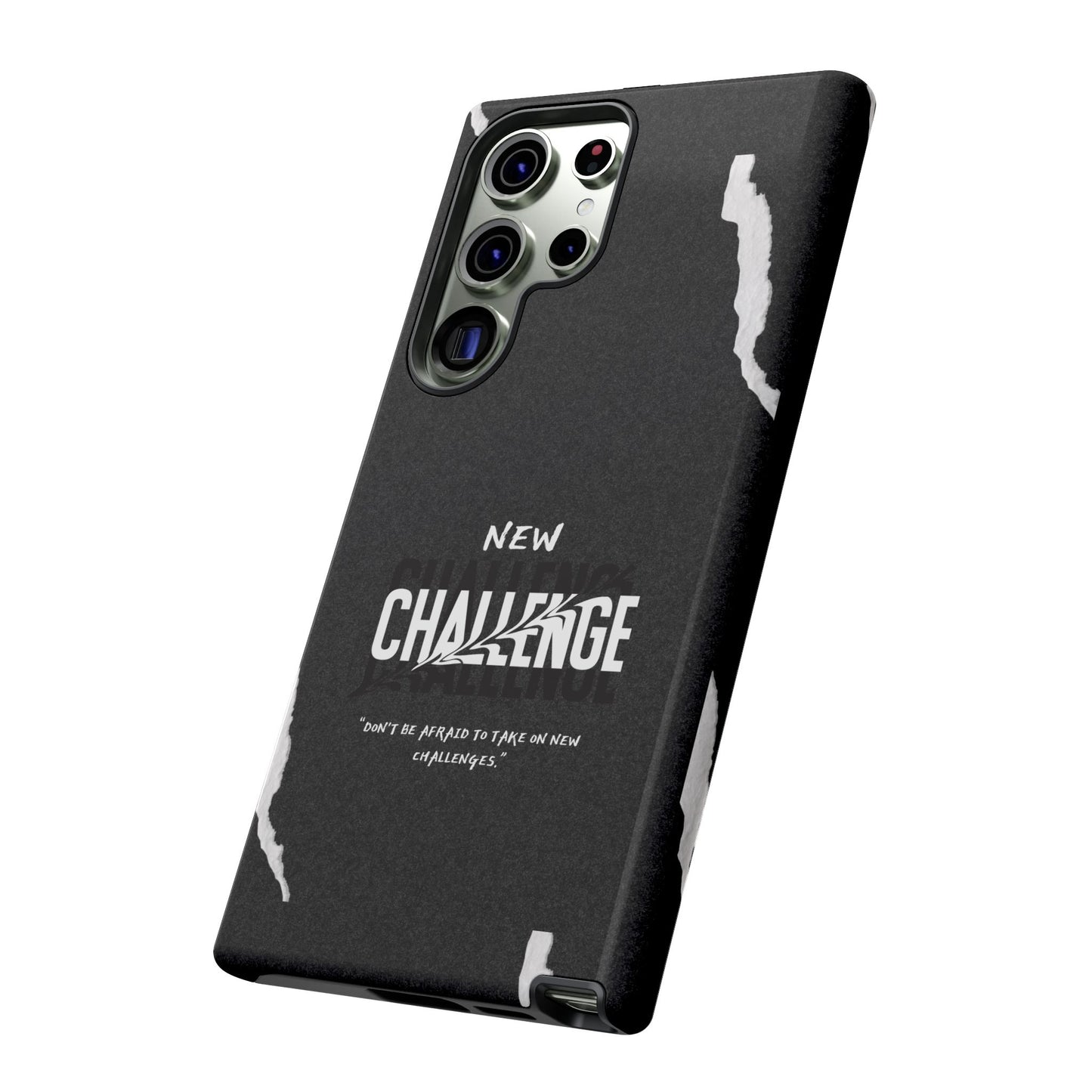 motivational new challenge phone Cases