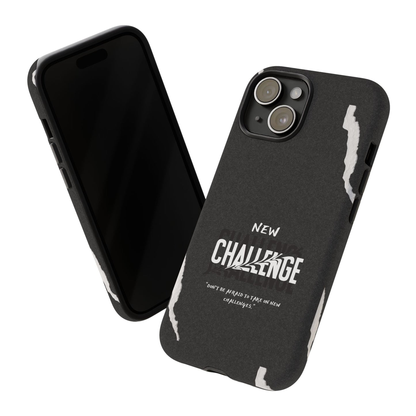 motivational new challenge phone Cases