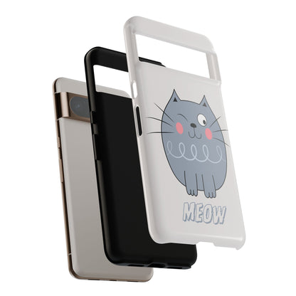 Phone Case - Tough Cat Meow Design