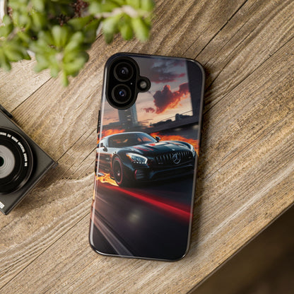 Phone Cases - Mercedes AMG in Urban Flames Design