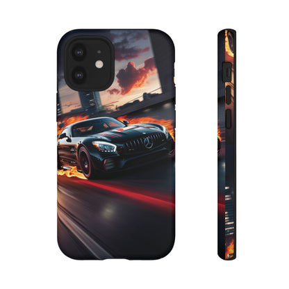 Phone Cases - Mercedes AMG in Urban Flames Design