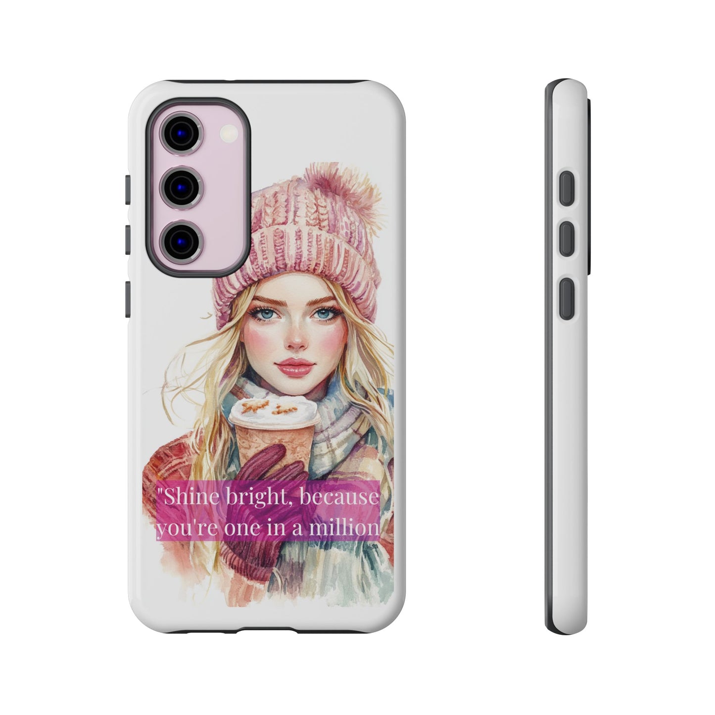 Phone Case - Girls Motivation Beautiful Shine Bright Tough Case