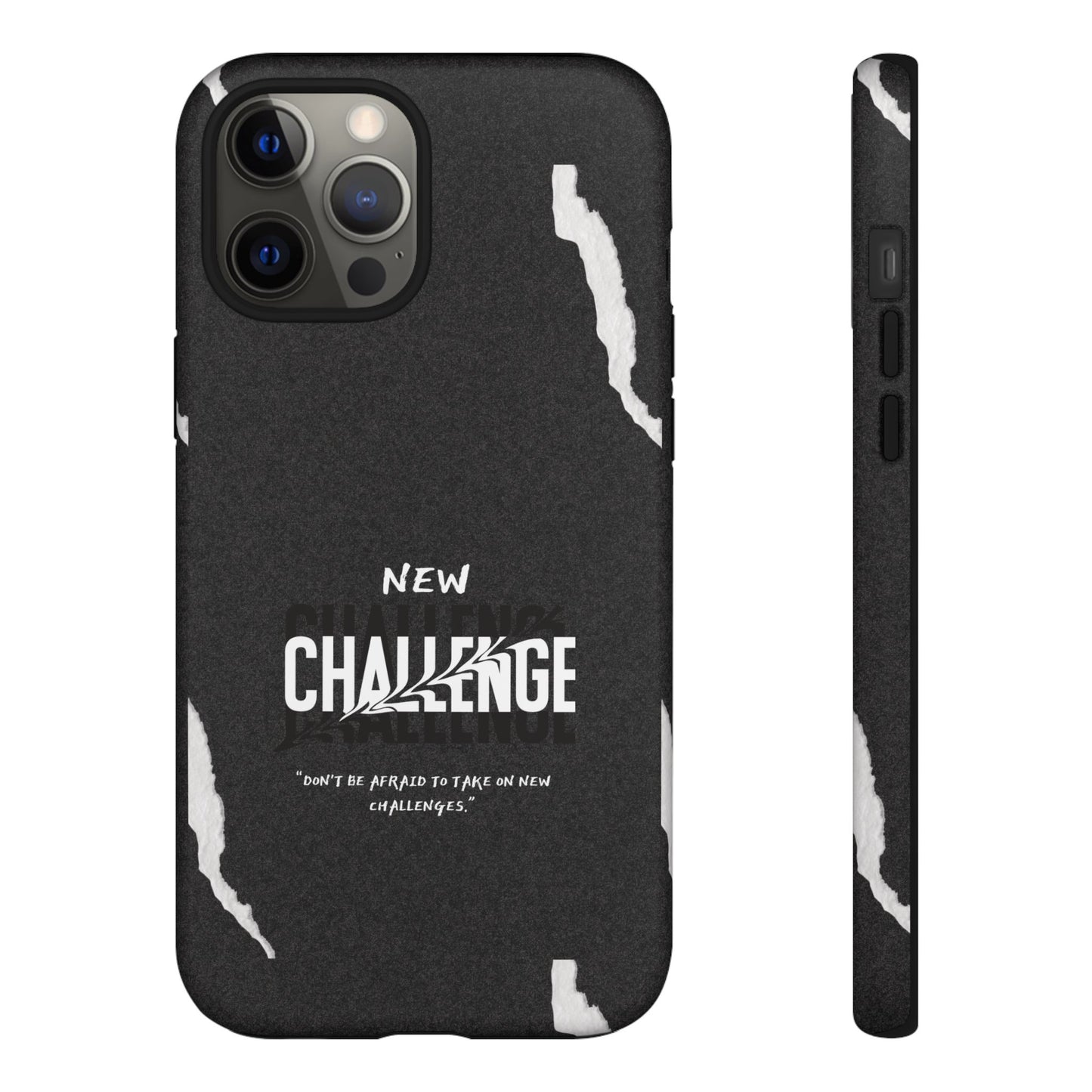 motivational new challenge phone Cases