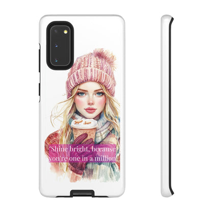 Phone Case - Girls Motivation Beautiful Shine Bright Tough Case