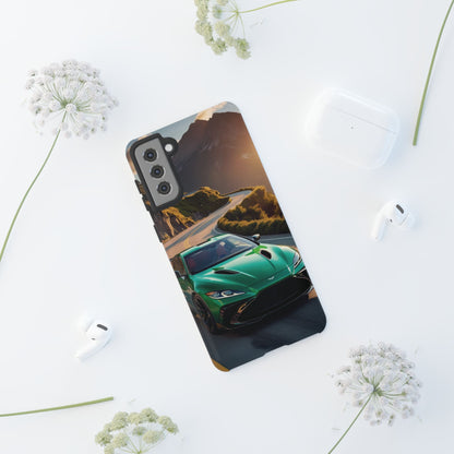 Phone Cases - Emerald Green Dream Car on Mountain Road Adventure Design