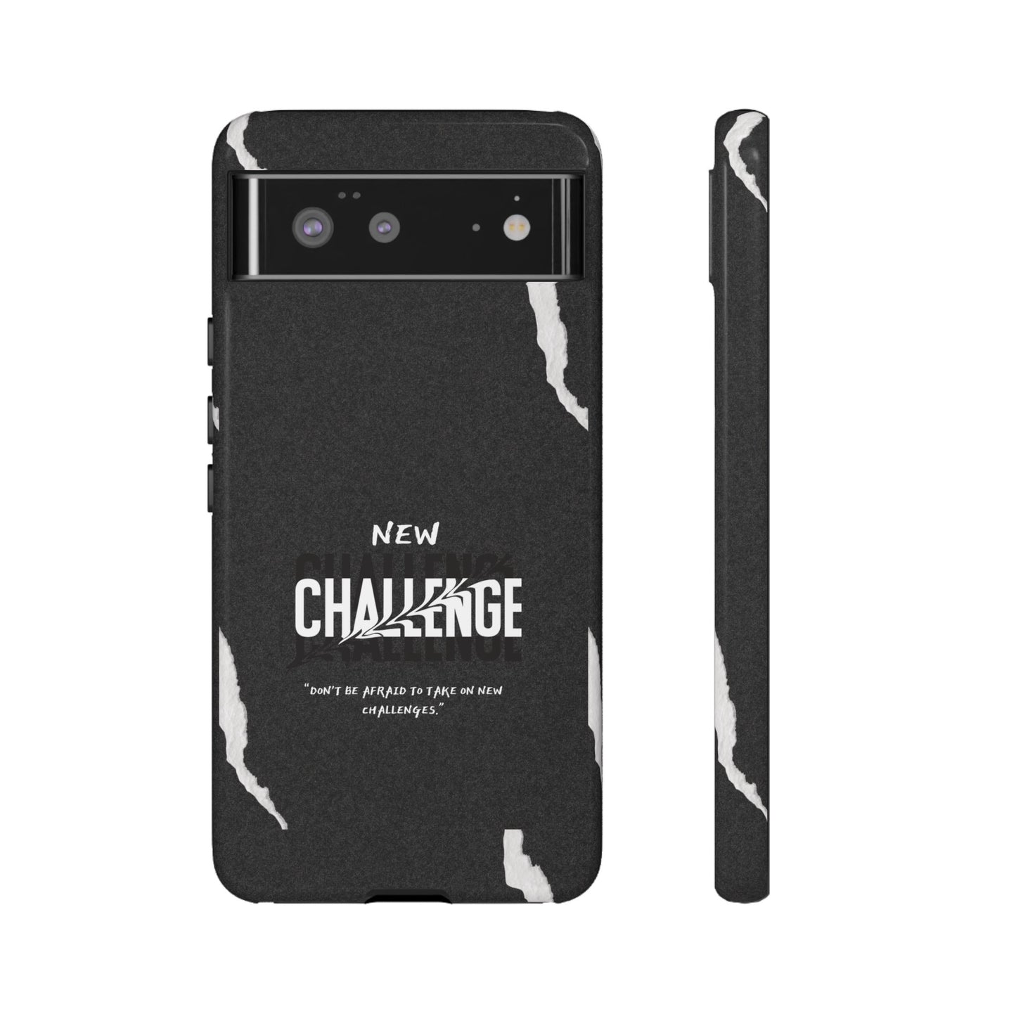 motivational new challenge phone Cases