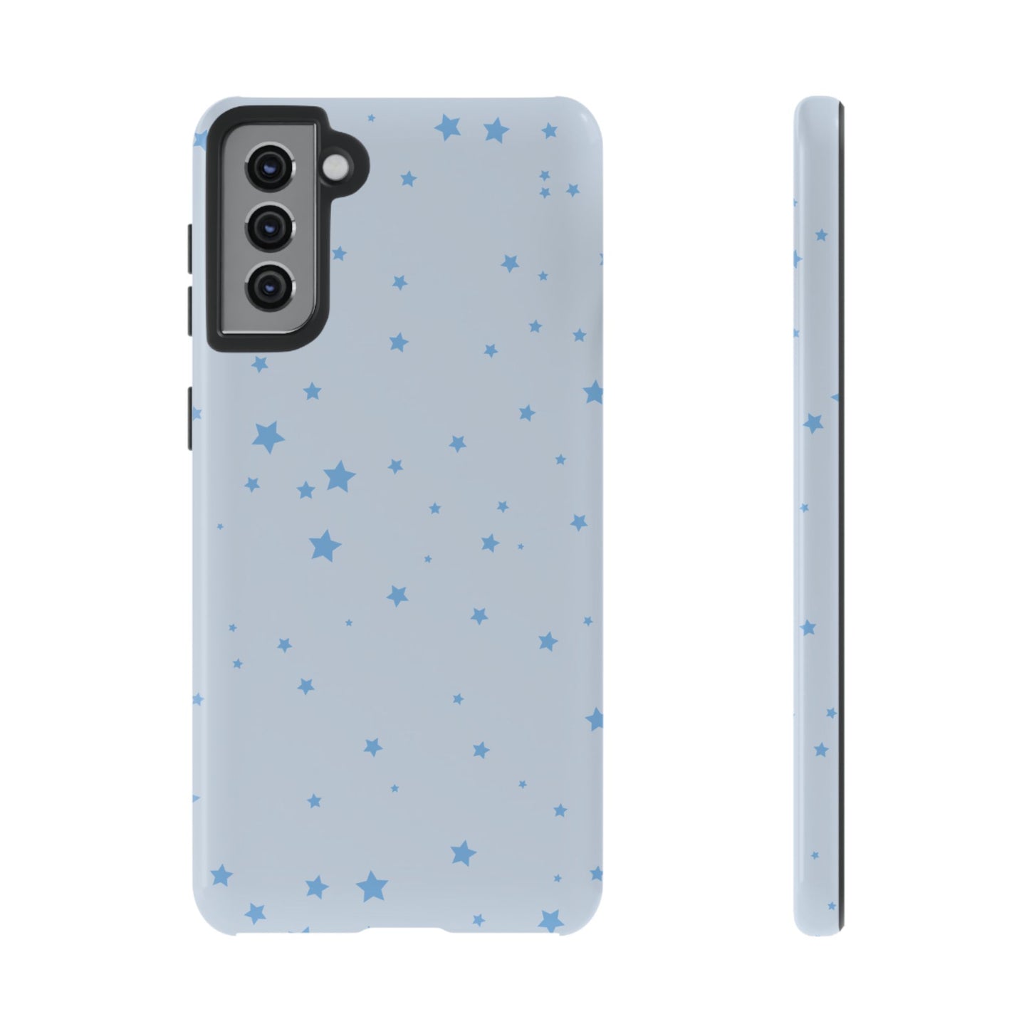 Phone Case - Blue Star in Light Blue Background Design