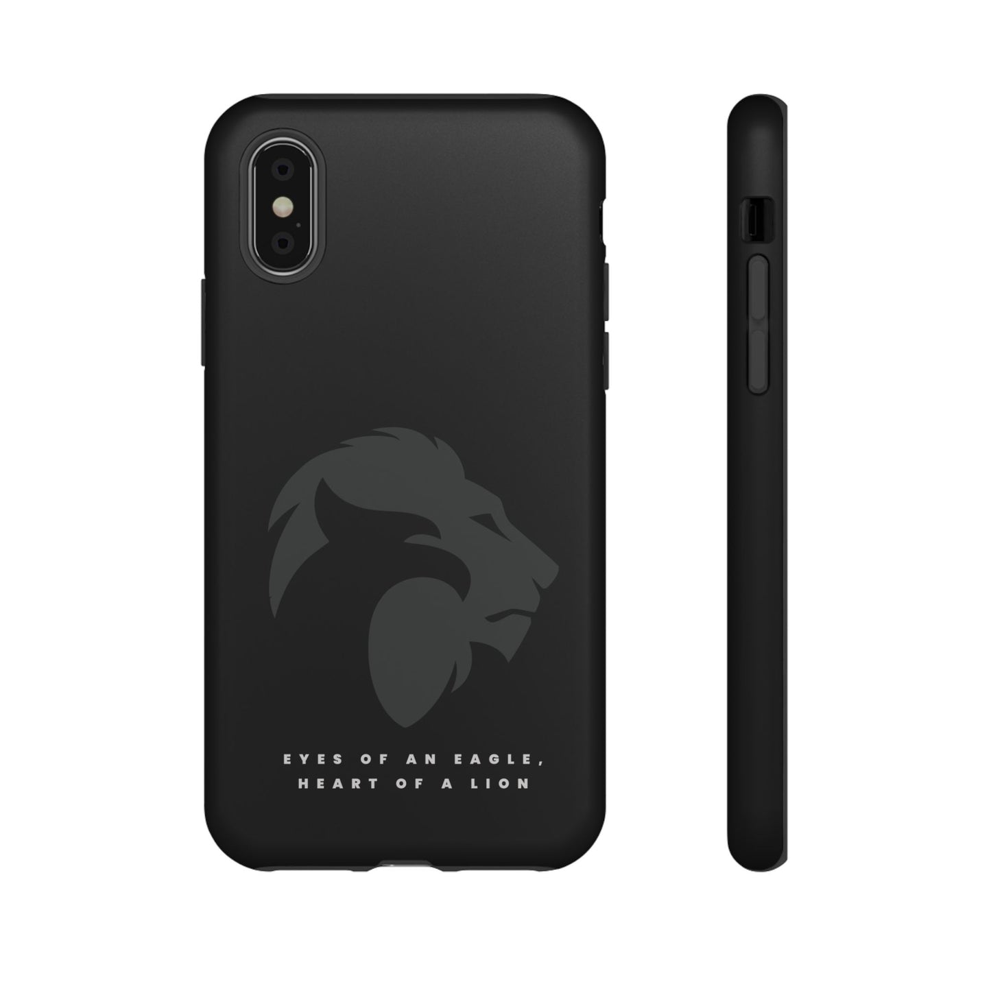 motivational black eagle & lion Tough Cases