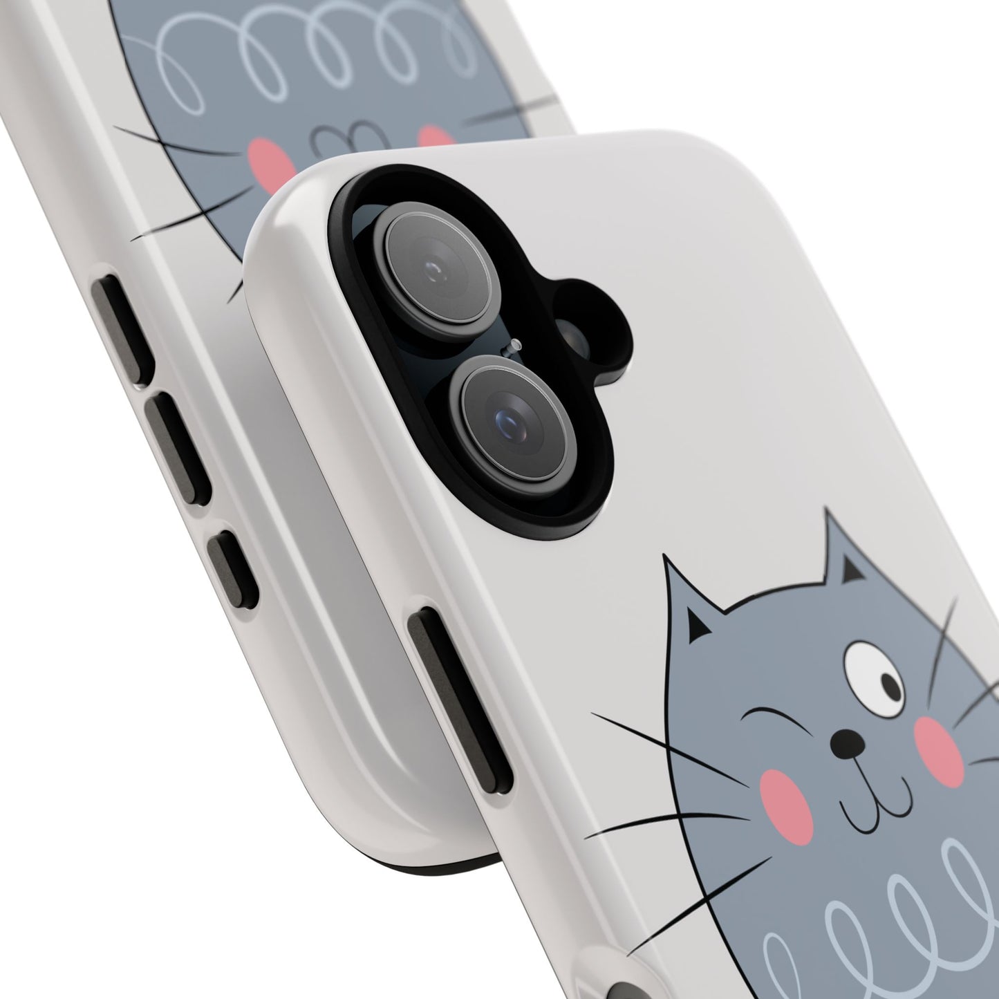 Phone Case - Tough Cat Meow Design