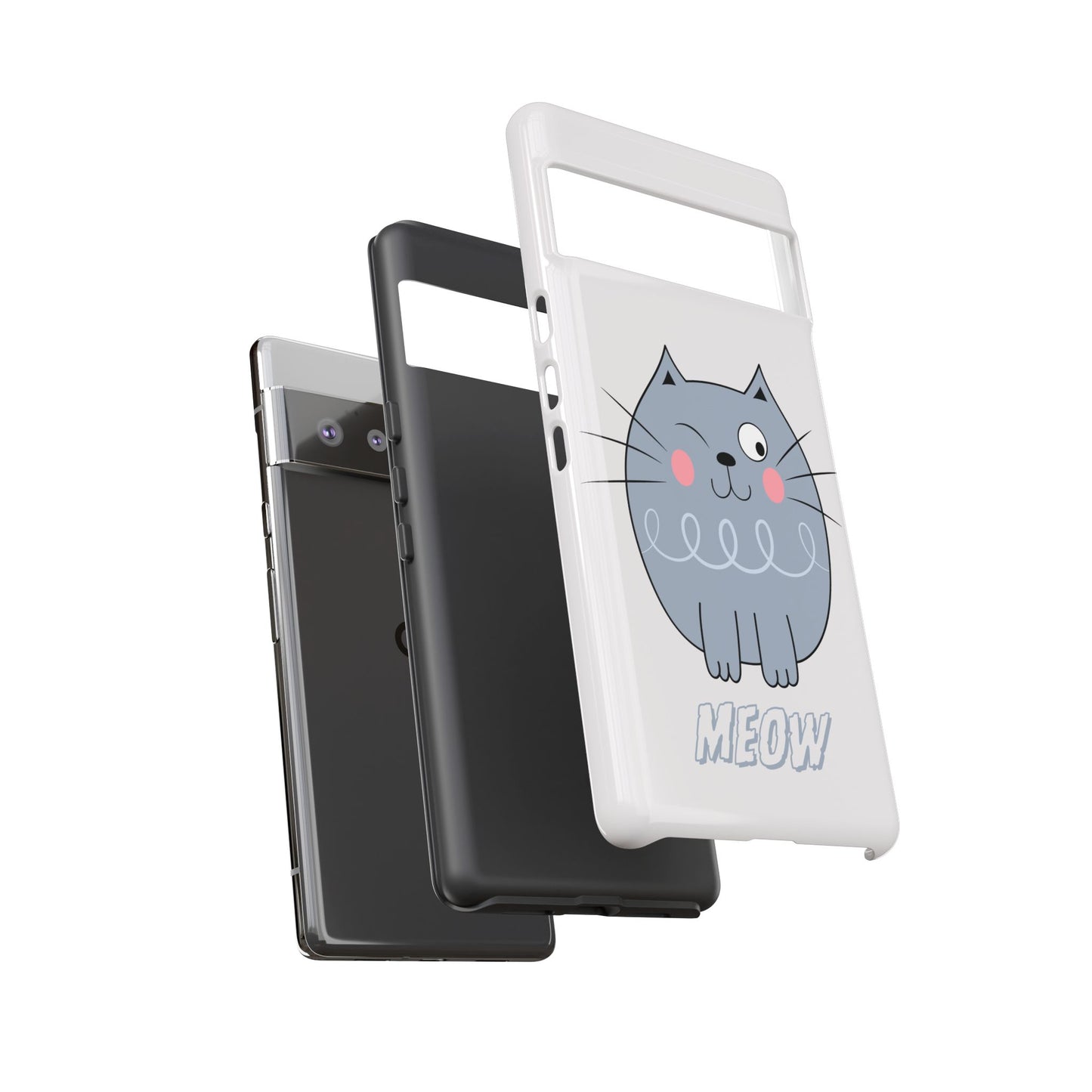 Phone Case - Tough Cat Meow Design