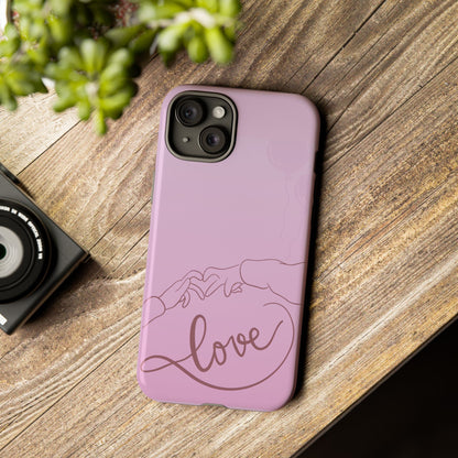 Phone Cases - Love Finger Heart Design