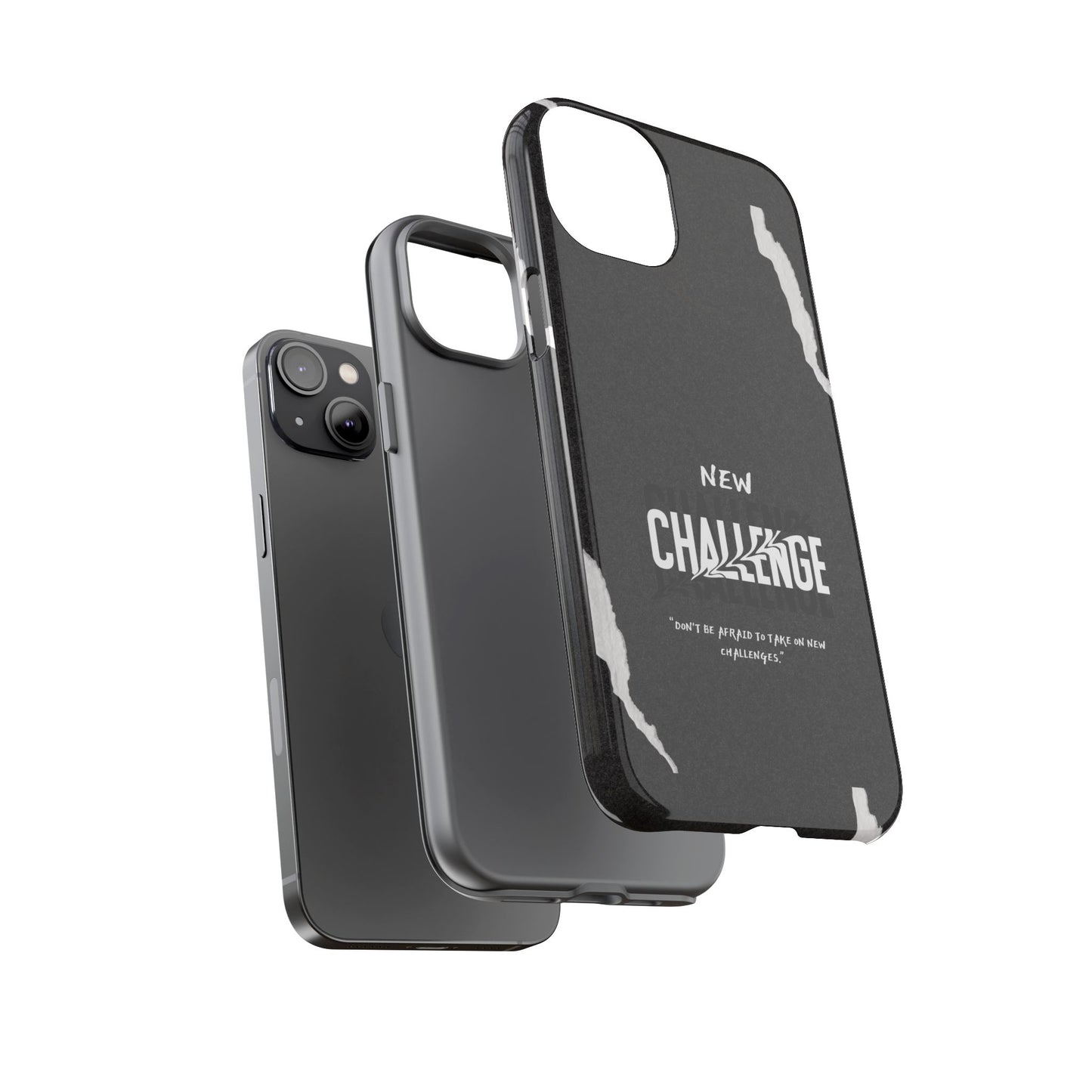 motivational new challenge phone Cases