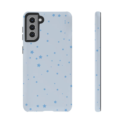 Phone Case - Blue Star in Light Blue Background Design