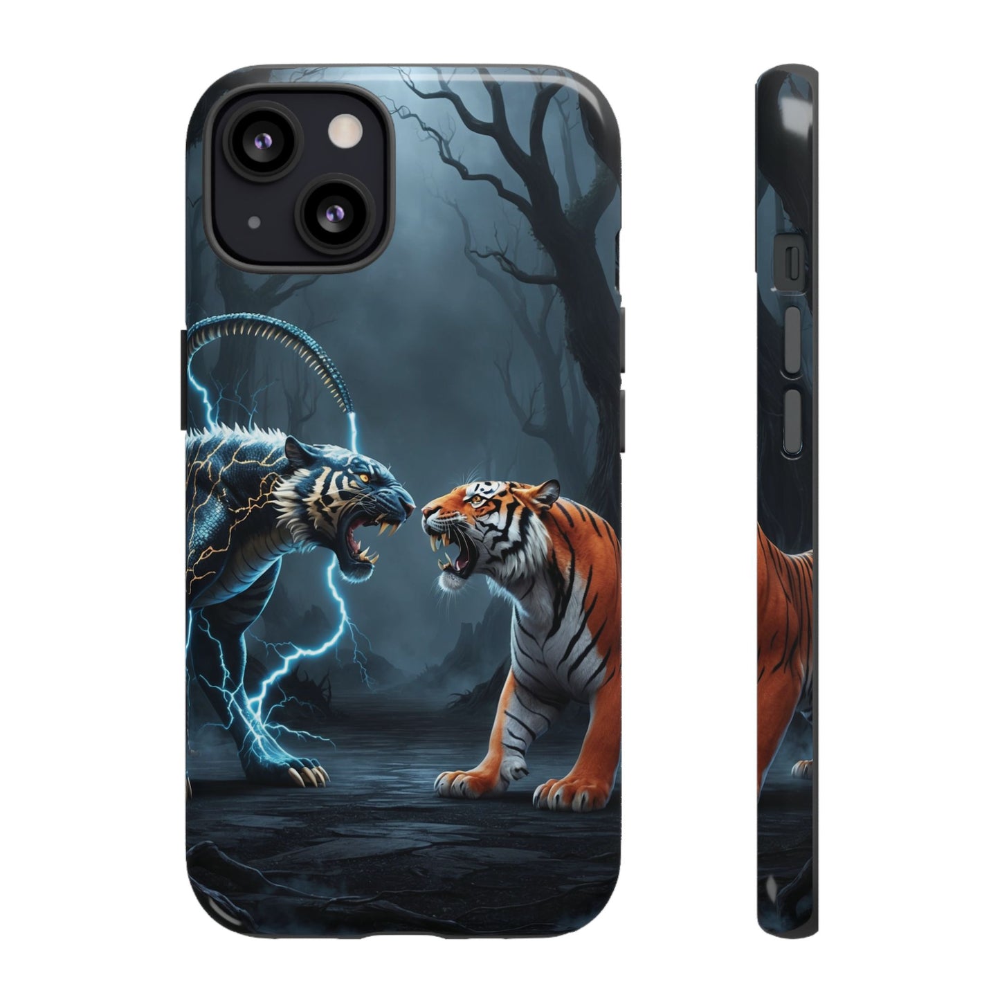 Phone Case - Lion vs Alien Tough Case