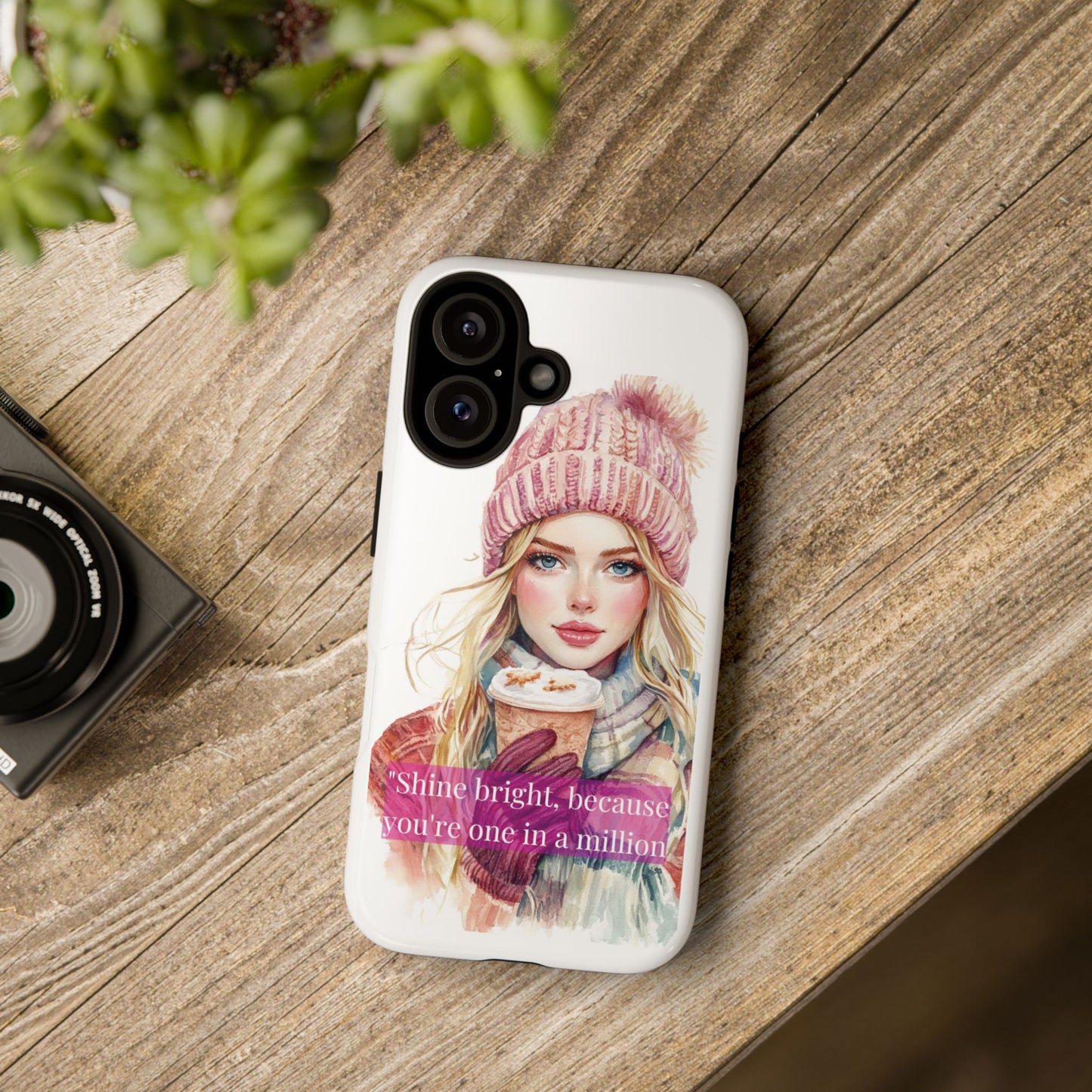 Phone Case - Girls Motivation Beautiful Shine Bright Tough Case