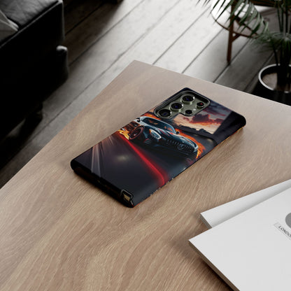 Phone Cases - Mercedes AMG in Urban Flames Design