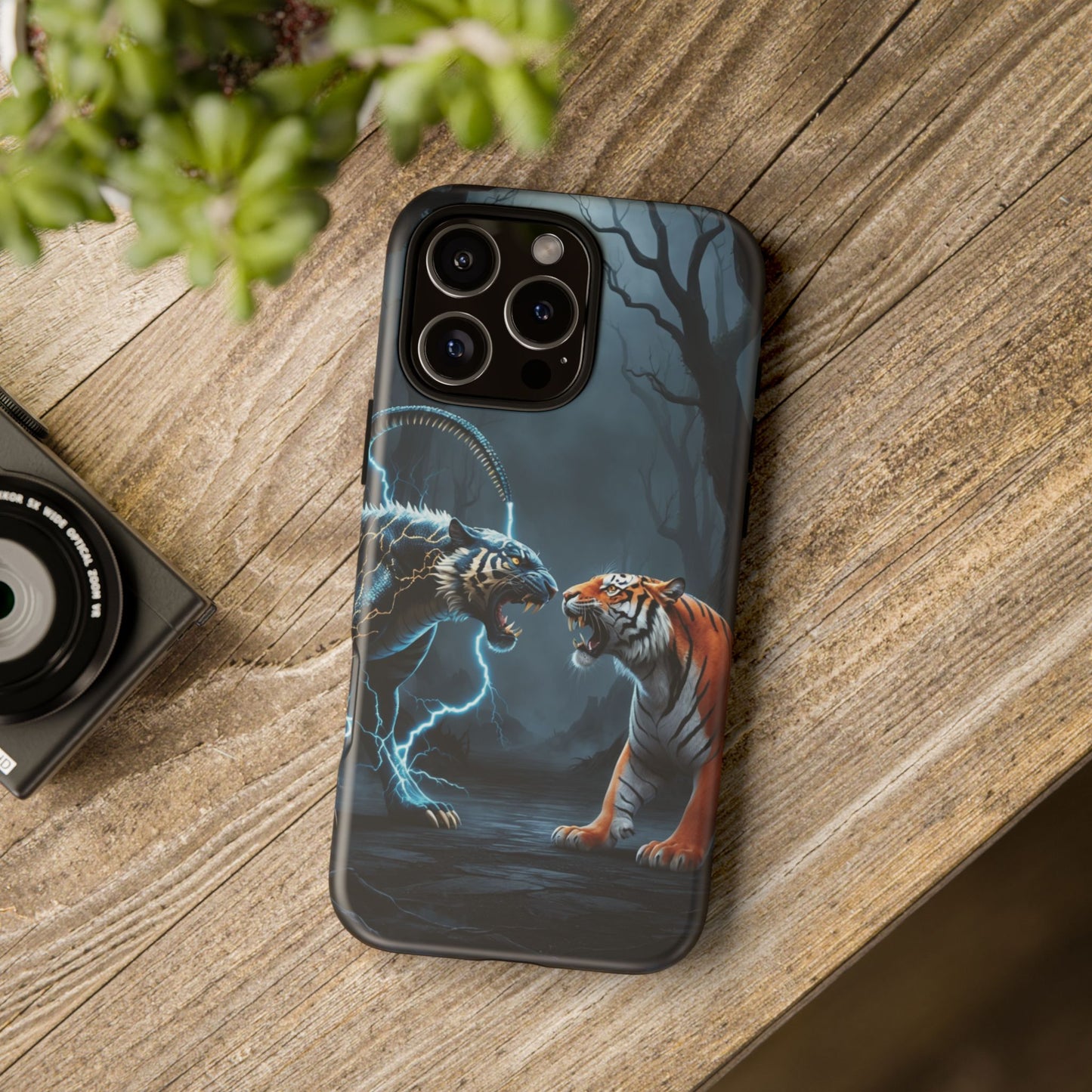 Phone Case - Lion vs Alien Tough Case