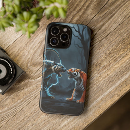 Phone Case - Lion vs Alien Tough Case