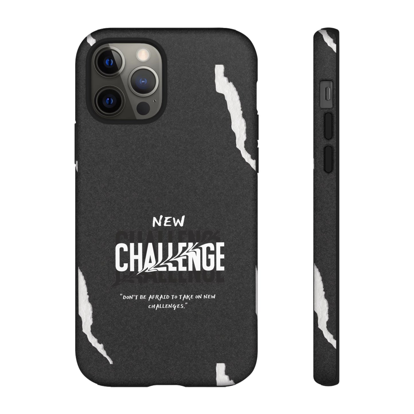 motivational new challenge phone Cases