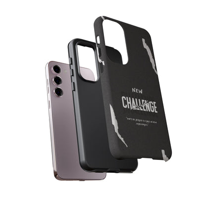 motivational new challenge phone Cases