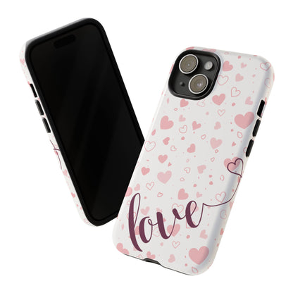 Phone Cases love light bg Tough Cases