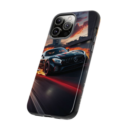 Phone Cases - Mercedes AMG in Urban Flames Design