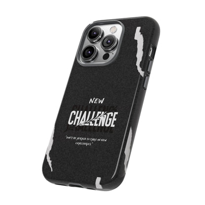 motivational new challenge phone Cases