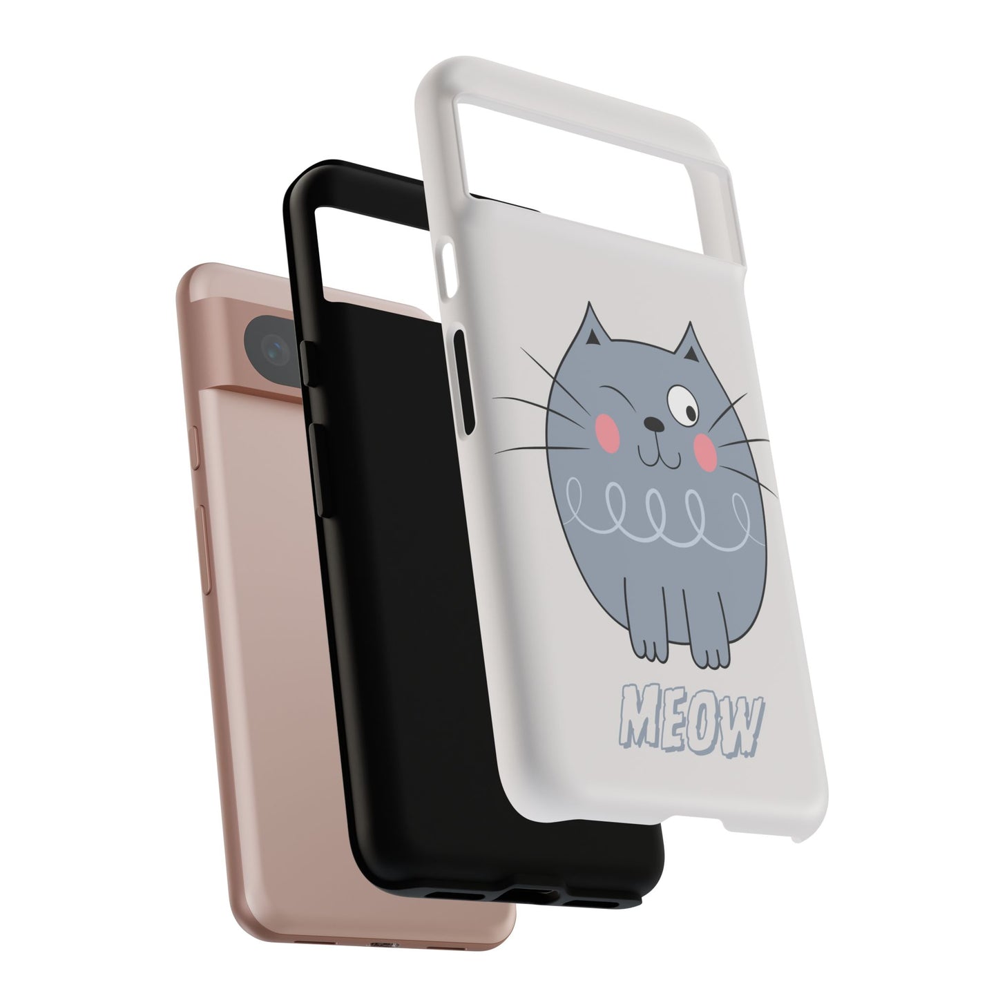 Phone Case - Tough Cat Meow Design