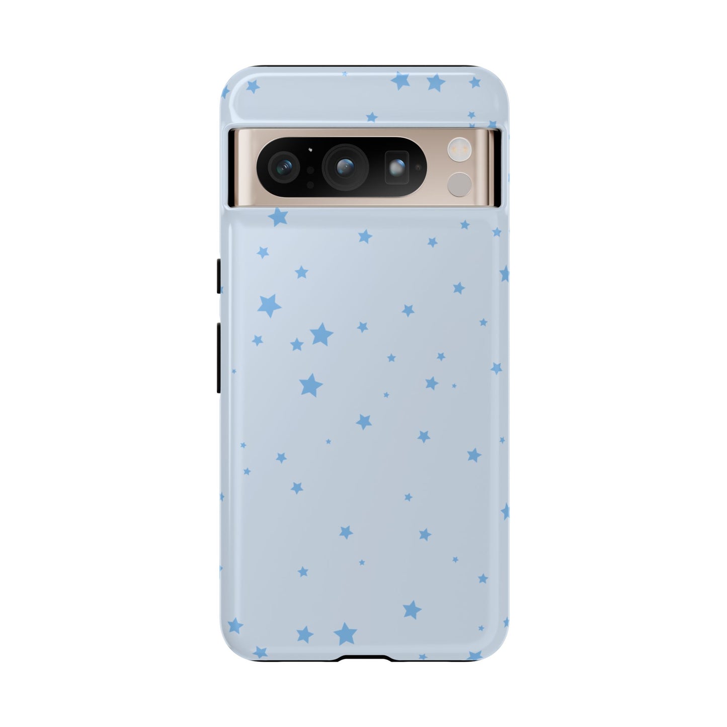 Phone Case - Blue Star in Light Blue Background Design