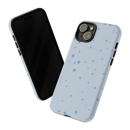 Phone Case - Blue Star in Light Blue Background Design