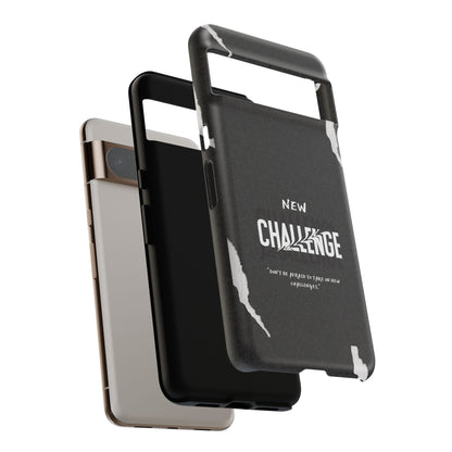 motivational new challenge phone Cases