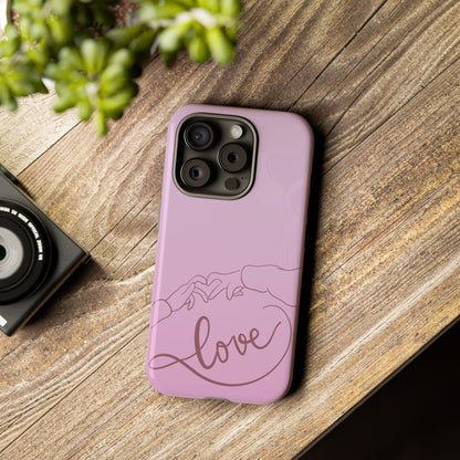 Phone Cases - Love Finger Heart Design