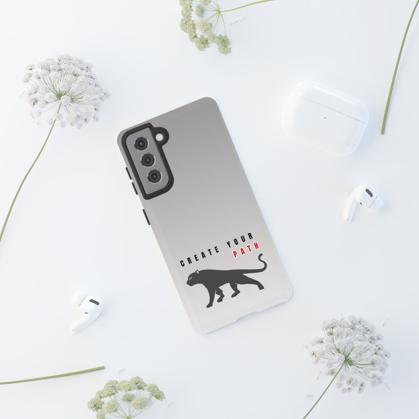 Tough Cases - Create Your Path Black Cat Phone Case