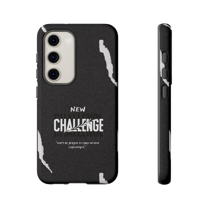 motivational new challenge phone Cases