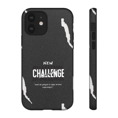 motivational new challenge phone Cases