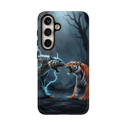 Phone Case - Lion vs Alien Tough Case