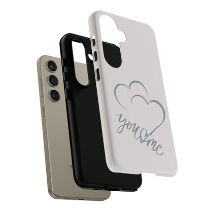 Phone Cases you and me 2 hearts Tough Cases