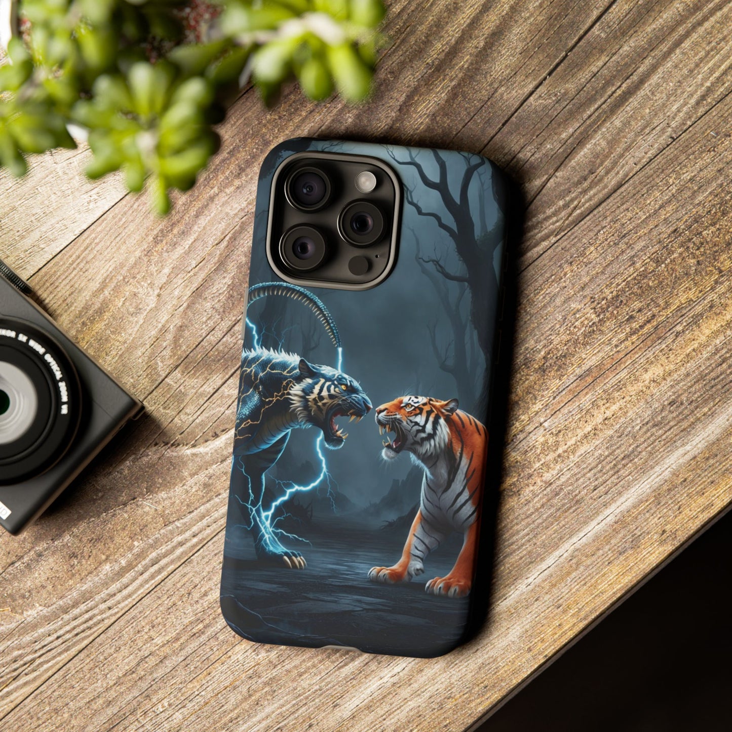 Phone Case - Lion vs Alien Tough Case