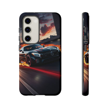 Phone Cases - Mercedes AMG in Urban Flames Design