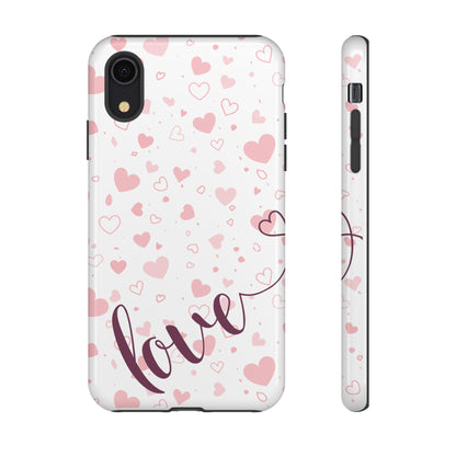 Phone Cases love light bg Tough Cases