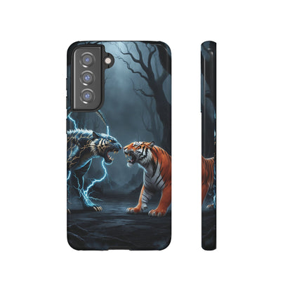 Phone Case - Lion vs Alien Tough Case