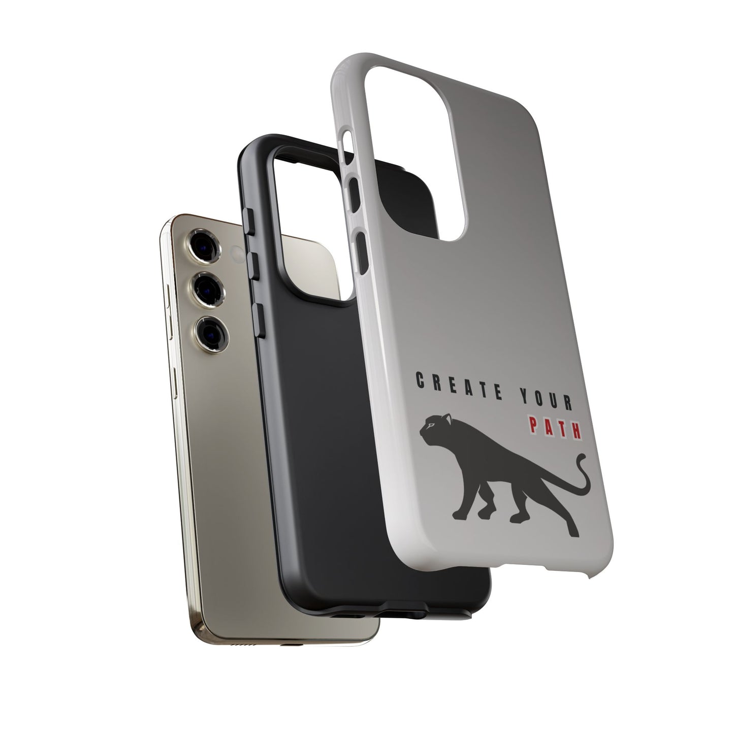 Tough Cases - Create Your Path Black Cat Phone Case