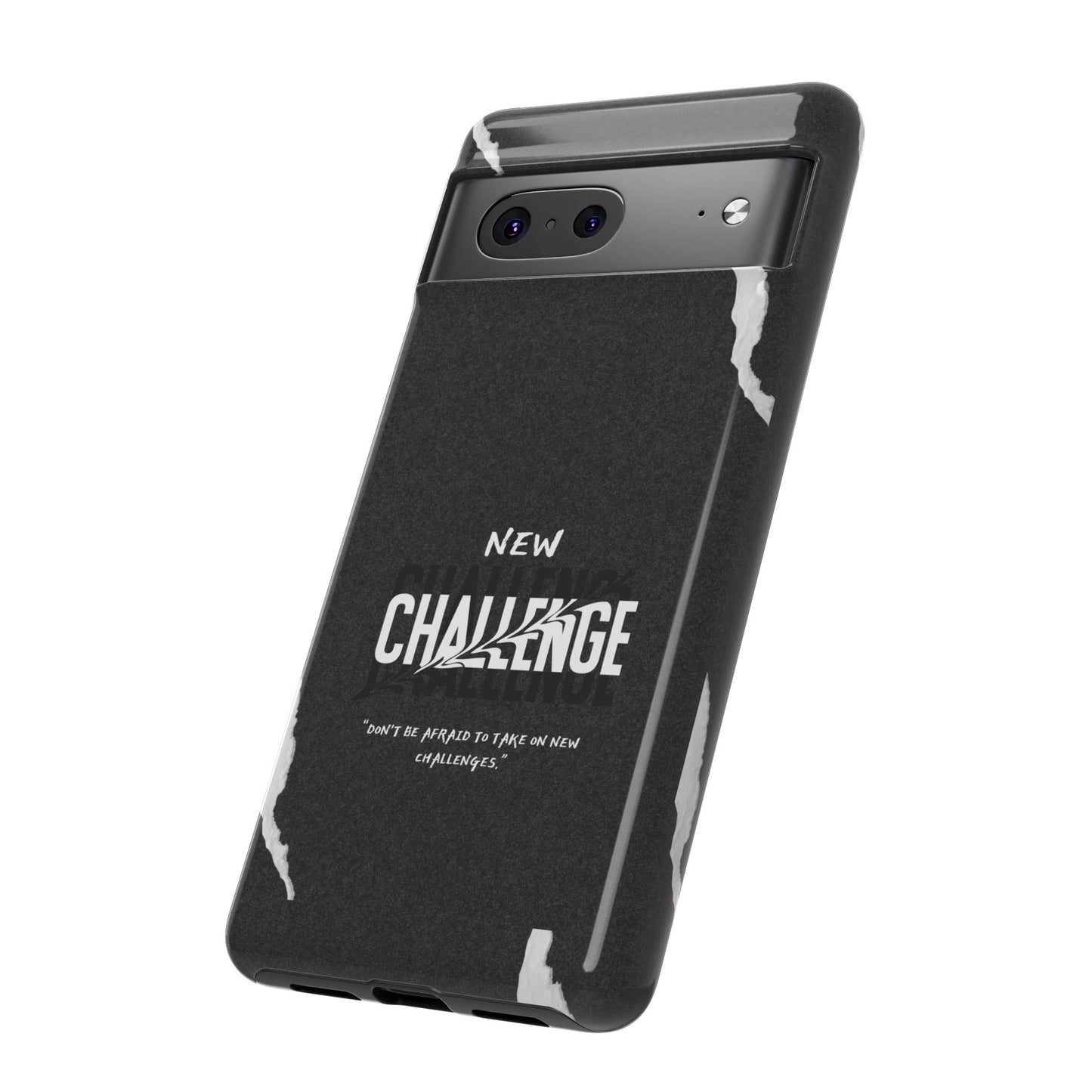 motivational new challenge phone Cases