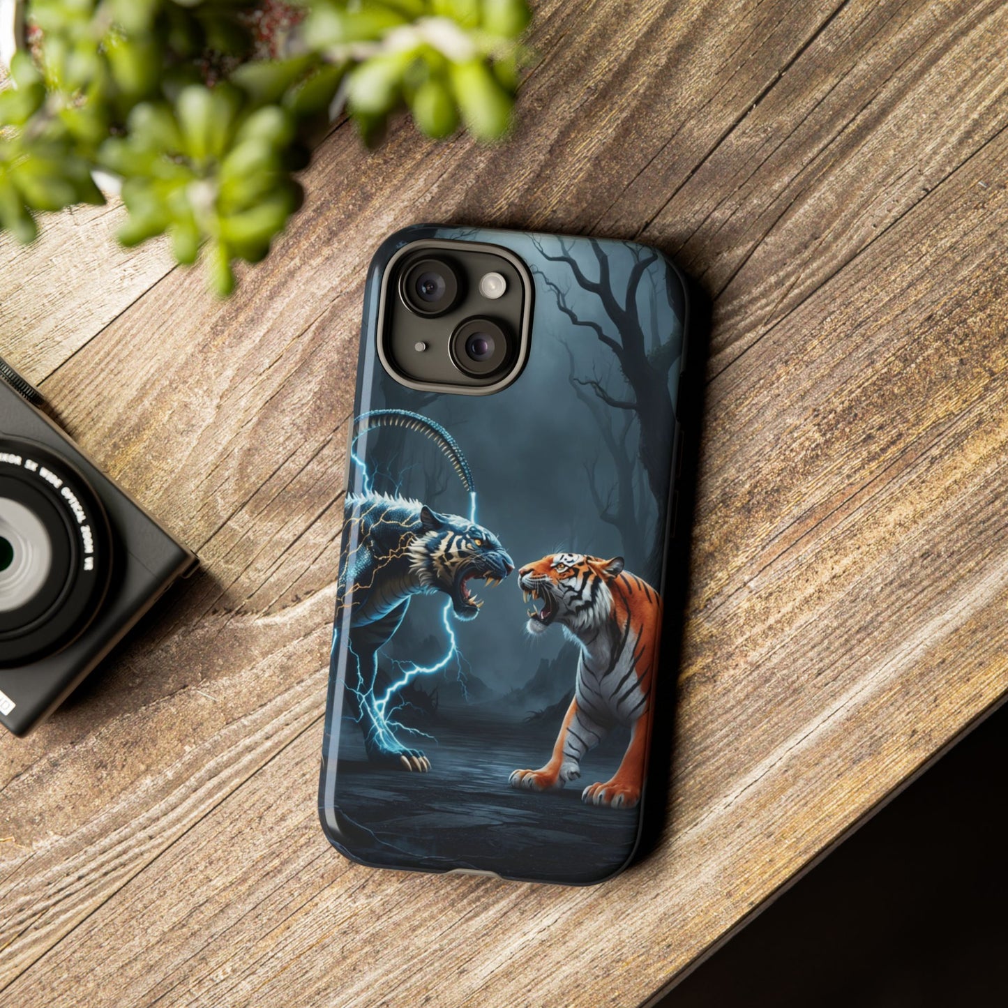 Phone Case - Lion vs Alien Tough Case