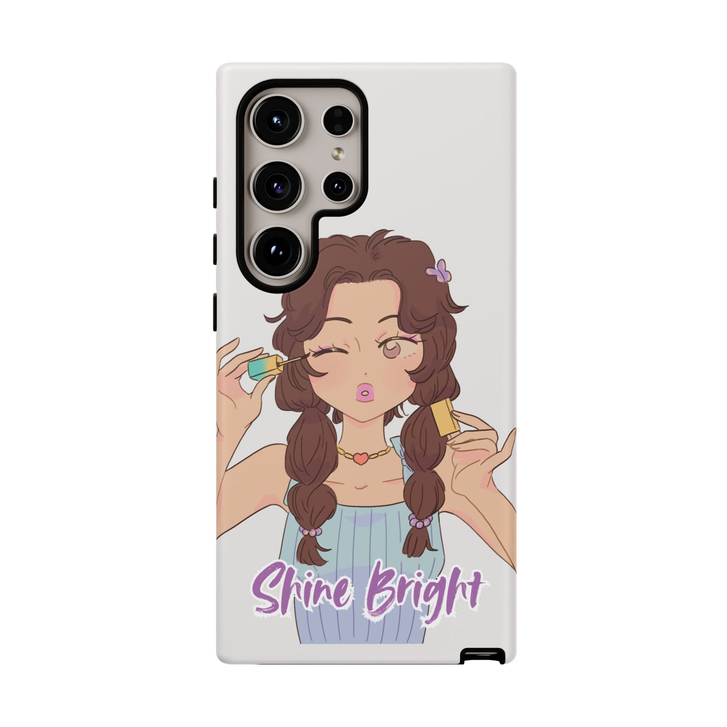 Phone Case - Shine Bright Girl Make Makeup