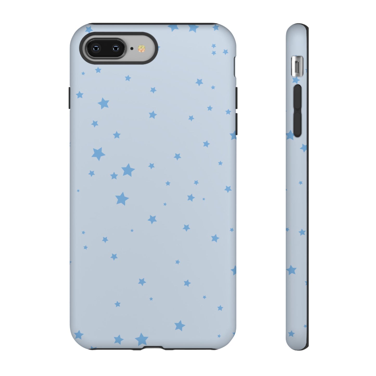 Phone Case - Blue Star in Light Blue Background Design