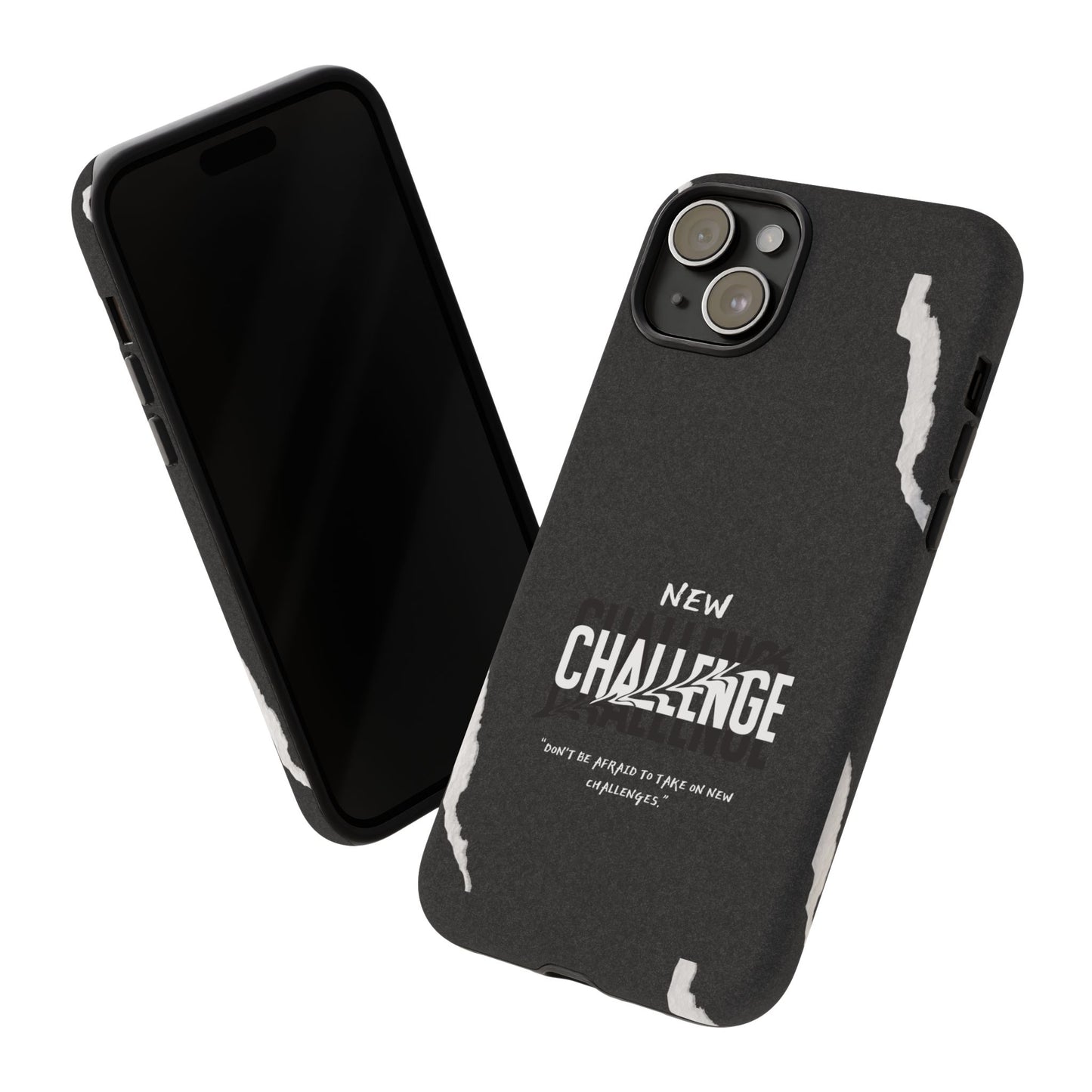 motivational new challenge phone Cases